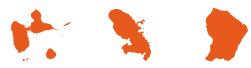 Guadeloupe, Martinique, Guyane